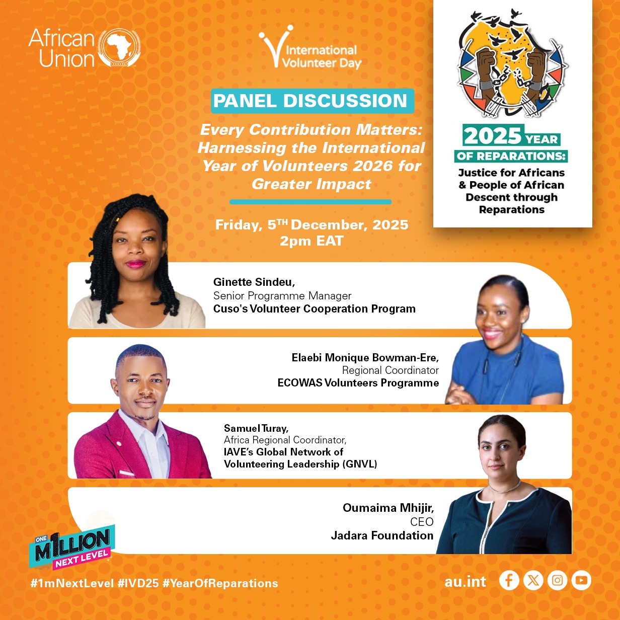 PANEL DISCUSSION: International Volunteer Day - 5 December 2025