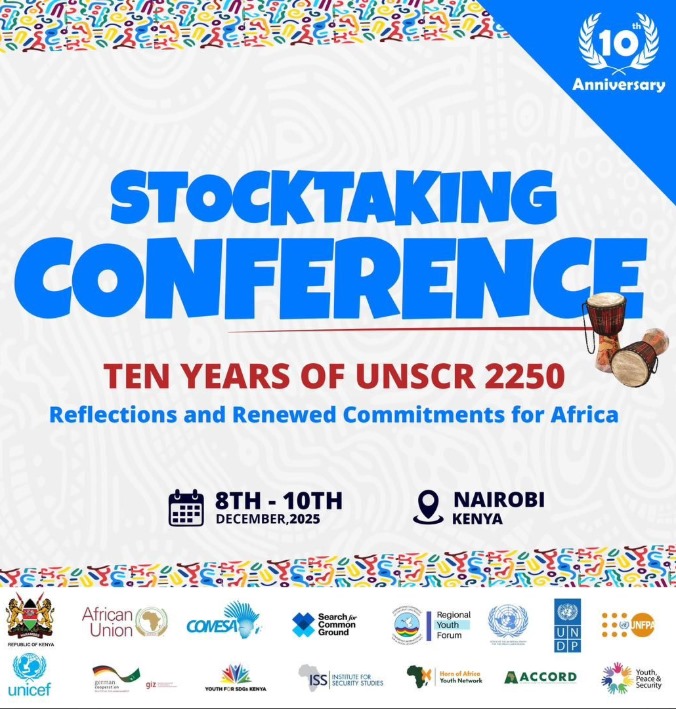 Continental Stock-Taking Conference on Youth, Peace and Security (YPS)  - 8th to 10th Dcecember, 2025 (Nairobi, Kenya)
